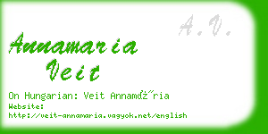 annamaria veit business card